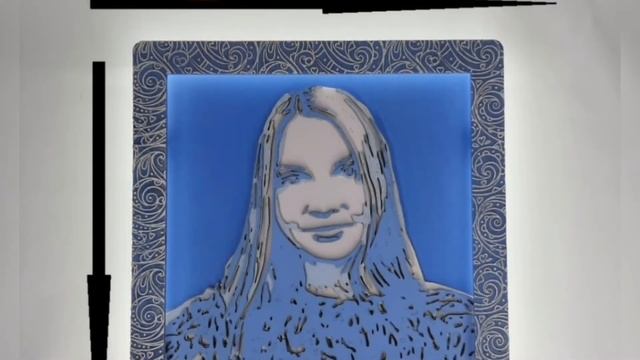 ШИКАРНЫЙ ПОДАРОК. РУЧНАЯ РАБОТА. Портрет из фанеры. смотреть онлайн