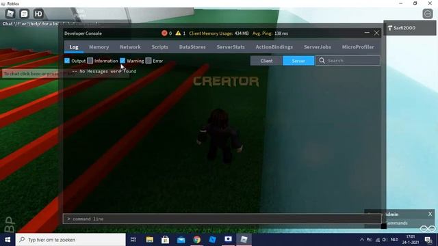 roblox dev console scripts смотреть онлайн