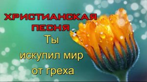 Ты искупил мир от греха Лучшие Христианские Песни