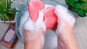 Asmr soap. 💜 Sponge and foam. Nesti Dante Lavanda. Antistress video. Расслабляющее асмр мыление.