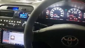 Пересвет приборки и климата Toyota Camry SV40