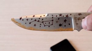 Кастомизация ножа Colada AUS-8 Kizlyar Supreme. Хлорное железо  учимся травлению в домашних условия