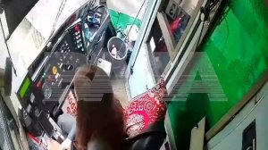 трамвай авария в Кемерово, видео из кабины