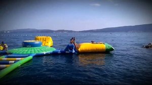 Аквапарк на воде. Челлендж на воде)))