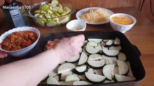 Вкуснейшая Запеканка из кабачков и баклажанов с фаршем индейки.