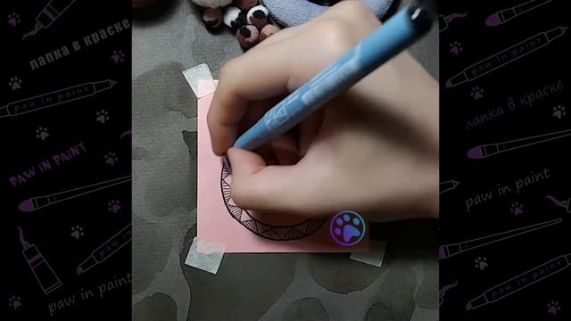 Телец знак Зодиака ♉ (рисунок маркерами)
