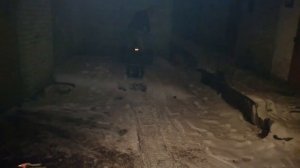 Самодельный снегоход из квадроцикл Мотоленд 250С. Первый выезд.