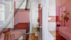 Дизайн квартиры 25 кв. м в Париже. Интерьер маленькой квартиры.