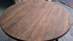 круглый обеденный стол 120 см массив