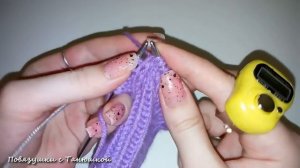 МК "Красивые варежки". Вязание спицами magic loop