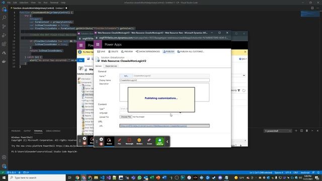 Advanced Concepts Lesson 5: JavaScript on Opportunity Ribbon to automate Business Process Flow Logi
