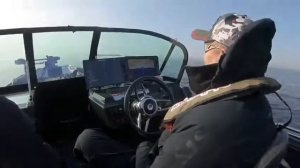 80км/ч на моторной лодке Рыбинское водохранилище