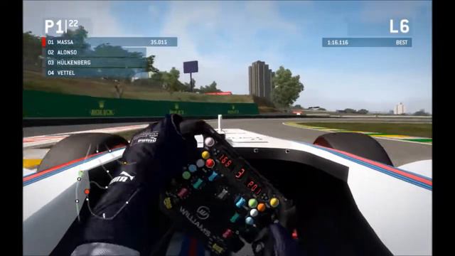 N.Peres Hot Lap Interlagos Brazil F.Massa Williams,F1 2013 Mod to 2014 смотреть онлайн