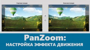 PanZoom: быстрая настройка анимации движения