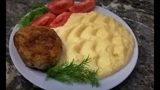 Вкусный нежный гарнир за 15 минут. Пюре из цветной капусты. Цветная капуста рецепт.
