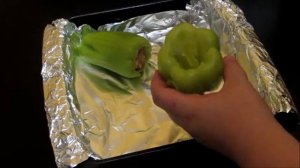 Перец фаршированный в духовке под сыром