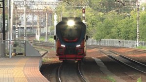 Рельсовый автобус РА3-015 ЦППК экспресс Москва - Узловая-1