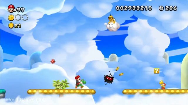 Прохождение New Super Mario Bros U (Wii U) держитесь! грибы качаются! смотреть онлайн