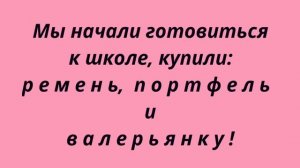 Готовим ребенка к школе  Анекдот