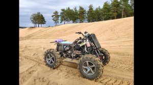 Самодельный квадроцикл с АКПП. Испытание новой резины.