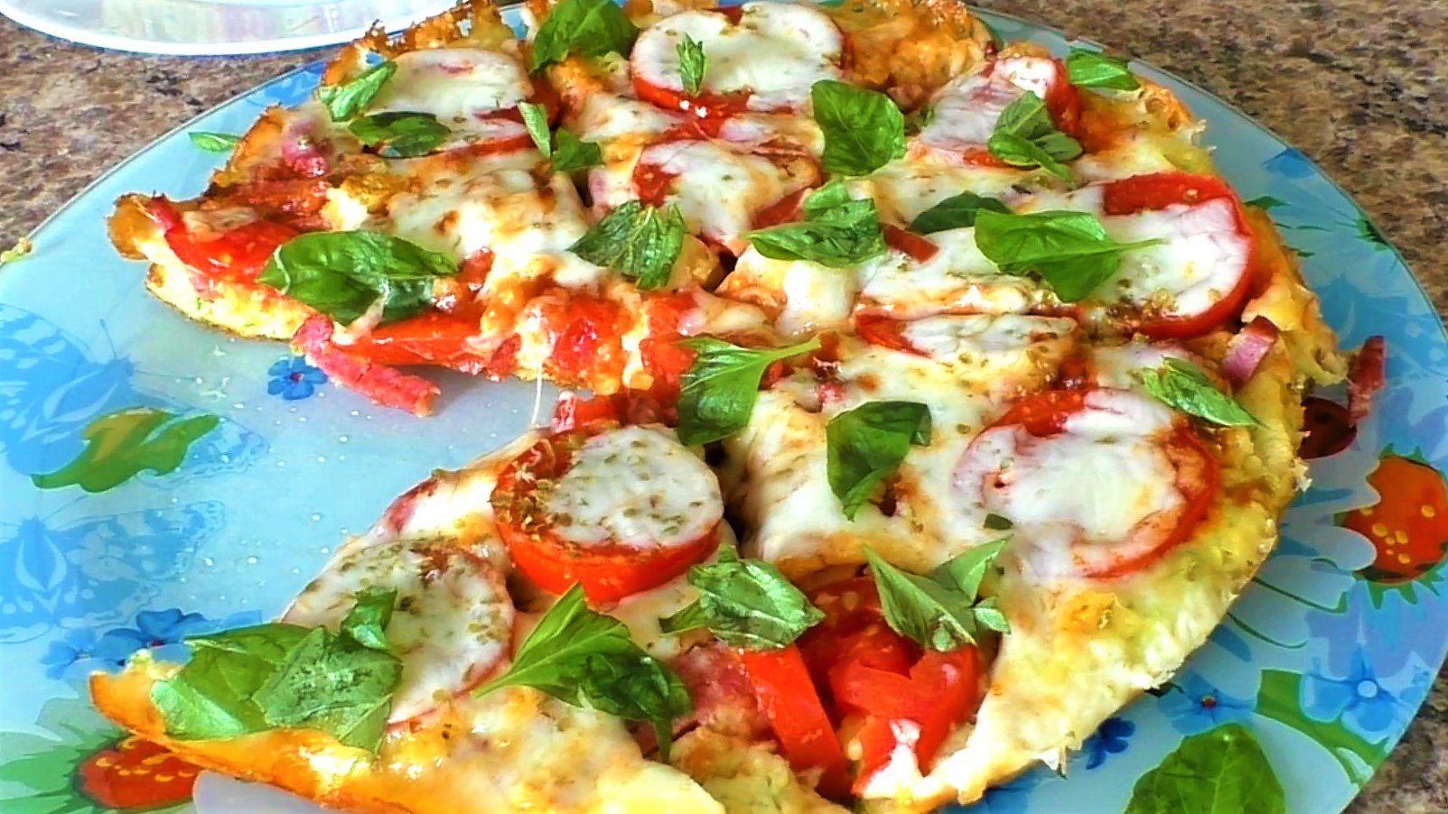 пицца из кабачков на сковороде с колбасой и сыром и помидорами рецепты фото 36