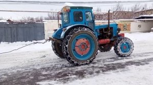 трактор Т-40 буксирует МТЗ-82.1 #сельхозтехника #мтз80 #т40ам