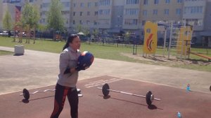 Ольга Вашева - комплекс CrossFit 8 мин на стадионе 1