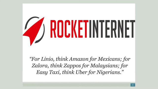 Innovation and imitation in copycat business models - Part 1 of 6