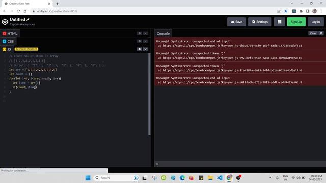 Count number of items in Array смотреть онлайн