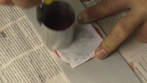 Перенос рисунка на воск