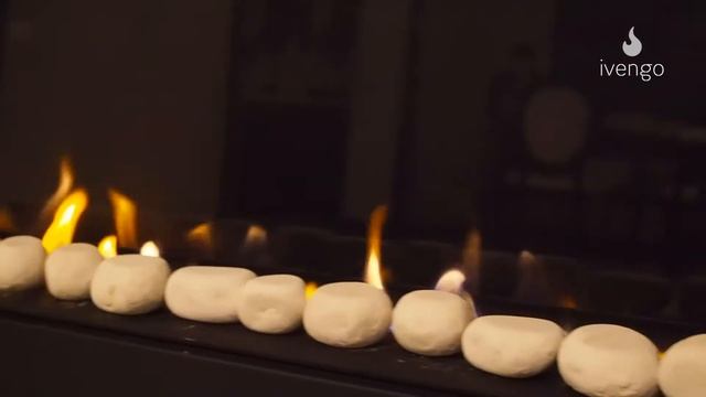 Биокамин Ivengo Standard 160 x 55 (icp120) в загородном доме | Биокамин в интерьере смотреть онлайн