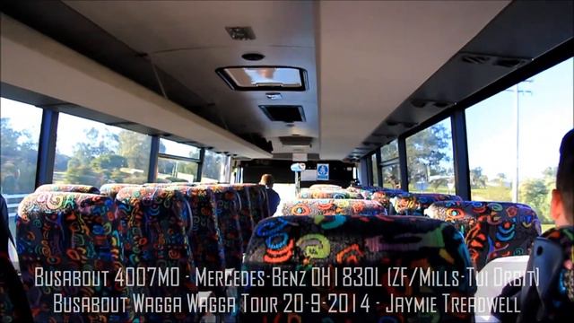 Busabout Wagga Wagga Tour: 4007MO - Mercedes-Benz OH1830L (ZF/Mills-Tui Orbit) смотреть онлайн