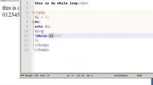 php tutorial in Tamil part - 13 do while loop
