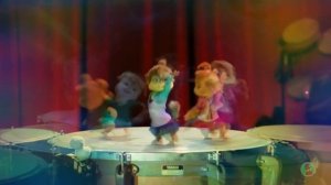 Бурундуки  белым мелом