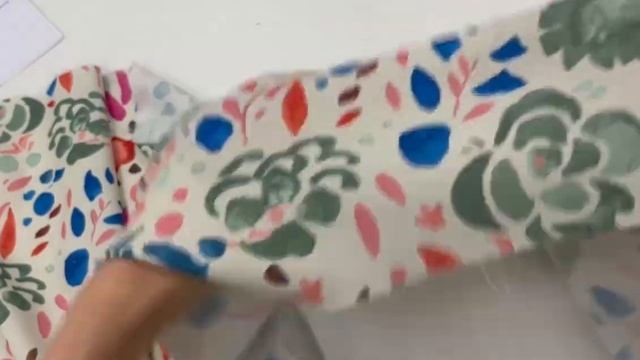 Креп хлопковый плательно-блузочный Слоновая кость Цветочная акварель 6092322 смотреть онлайн