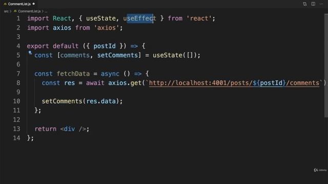 Displaying Comments | Mini Microservices App Part 12 смотреть онлайн