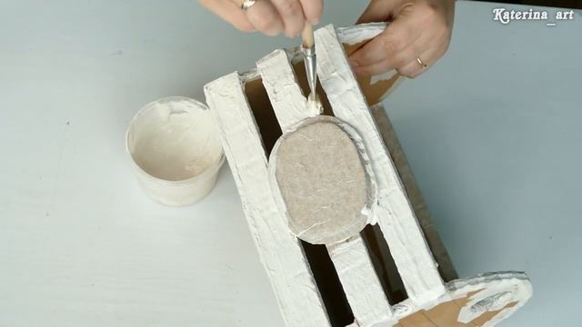 ЯЩИК из картона своими руками. Ящик для мелочей Do-it-yourself cardboard box. Small drawer