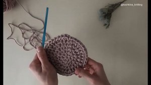 Интерьерная корзина крючком. Из  полиэфирного шнура. Мастер-Класс.