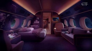 Успокаивающий звук самолета  для сна. Роскошная атмосфера люкса самолета - Путешествуйте стильно