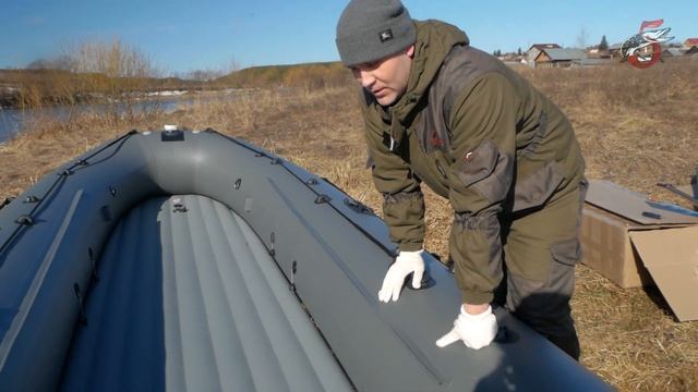 ПВХ лодка Компас 460V ВОДОМЁТ ТОННЕЛЬ Распаковка и обзор