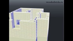 Деревянное домостроение, деревянные кирпичи, дома из деревянных боков, construction technology