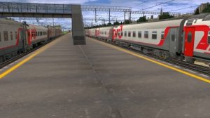 Прибытие поезда 107 Нижневартовск - Волгоград на станцию Тюмень #trainz12