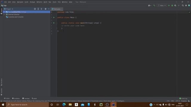 Our First Java Program | Comments in Java | Running Java Program in IntelliJ
