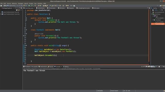 Java Fundamentals Tutorial for Beginners - Default Methods смотреть онлайн