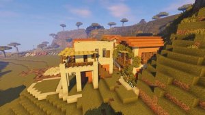 Minecraft Timelapse | Italian Village Build (Savanna Biome)