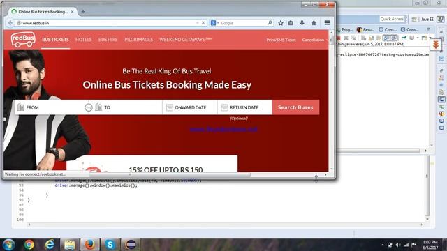 Automating using selenium for ticket booking in redbus.com смотреть онлайн