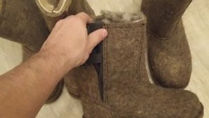 сапоги зимние из войлока