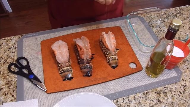 61. Лобстер.Как Приготовить Хвосты ЛОБСТЕРА в духовке.  How to Cook Lobster Tails