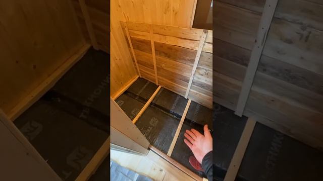 Устройство проливных полов в каркасной бане!