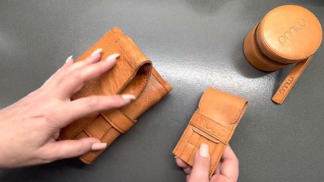 Аксессуары для вязания из натуральной кожи Muud . Чехол для спиц и иголок.  «Пряжа для Гурманов»
